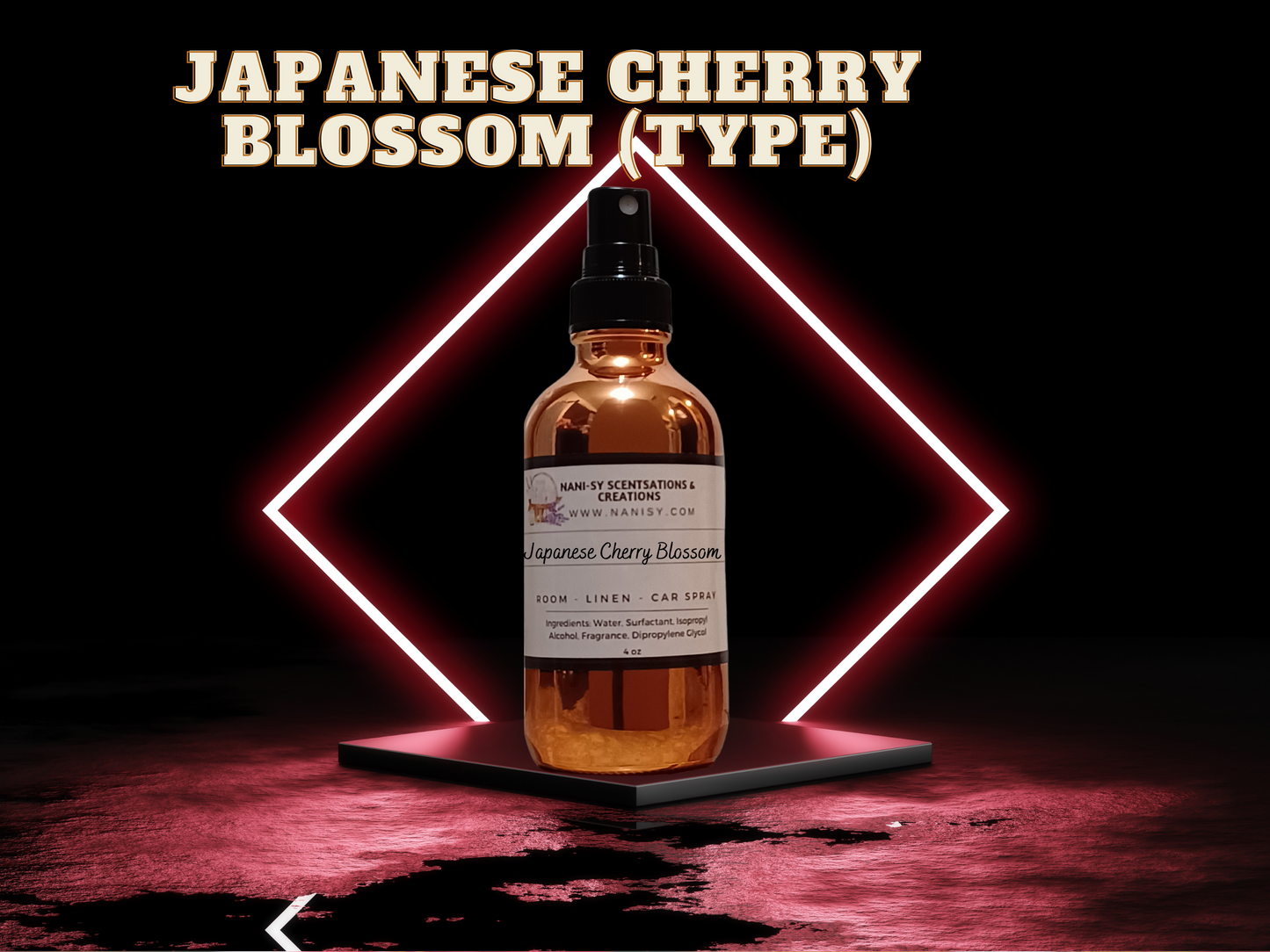 J CHERRY BLOSSOM ROOM SPRAY (INSPIRED BY JAPANESE CHERRY BLOSSOM)