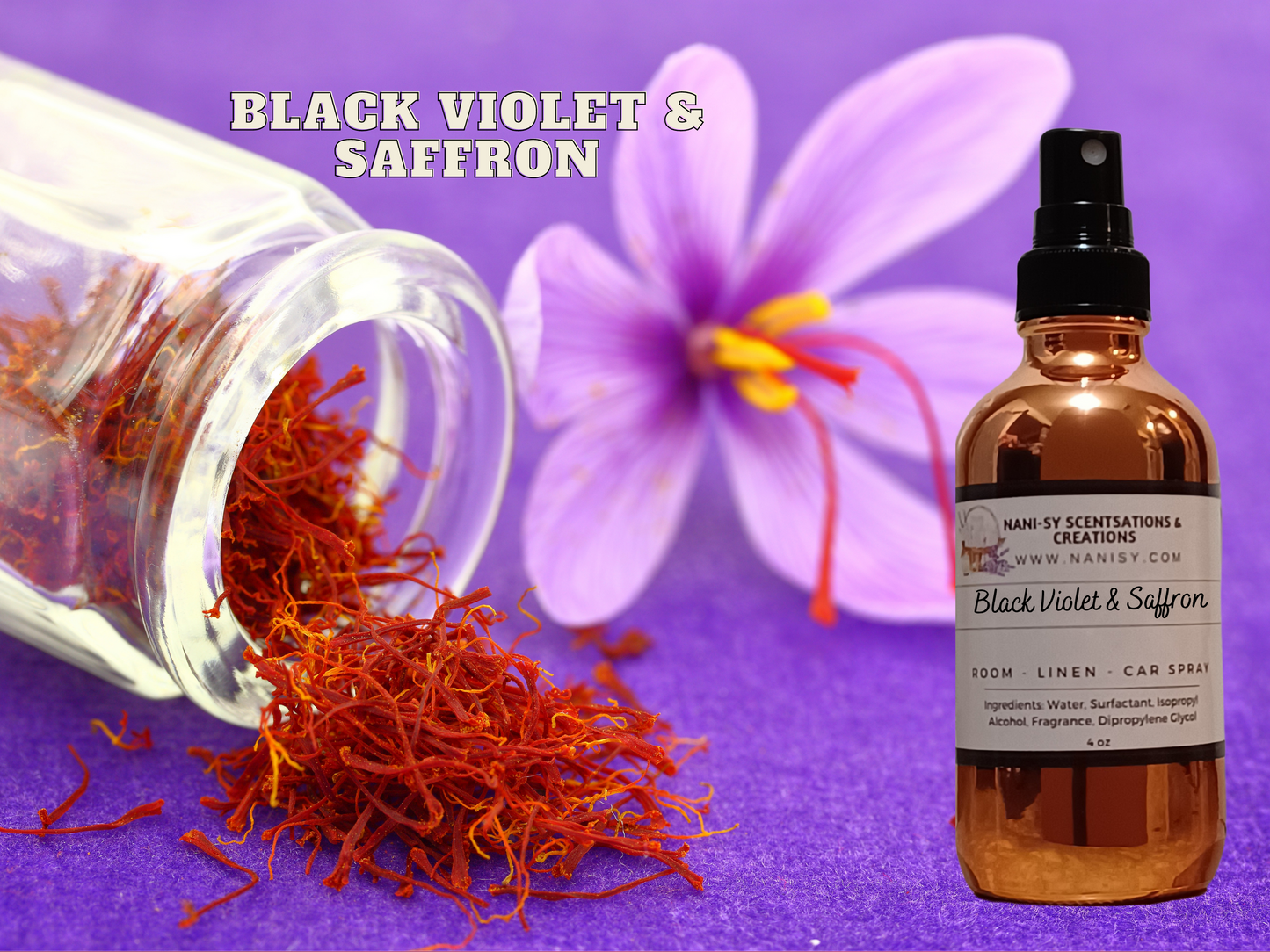 BLACK VIOLET & SAFFRON ROOM SPRAY